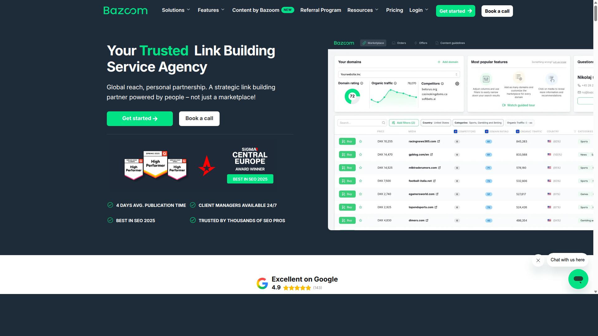 Bazoom website