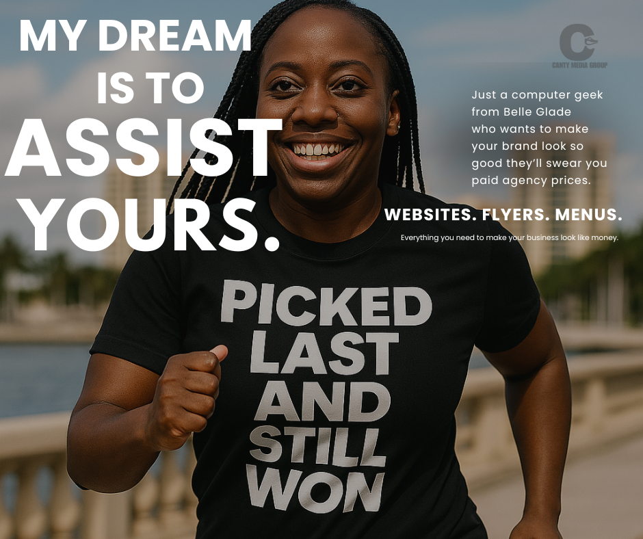 Canty Media Group Flyers - our dream is to assist small business owners in attaining their goals with web designs, marketing, and social media content.